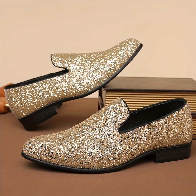 slim fit dress slacks KIDPIK Girls Glitter Dress Shoe, Size: 9 Toddler main image 0