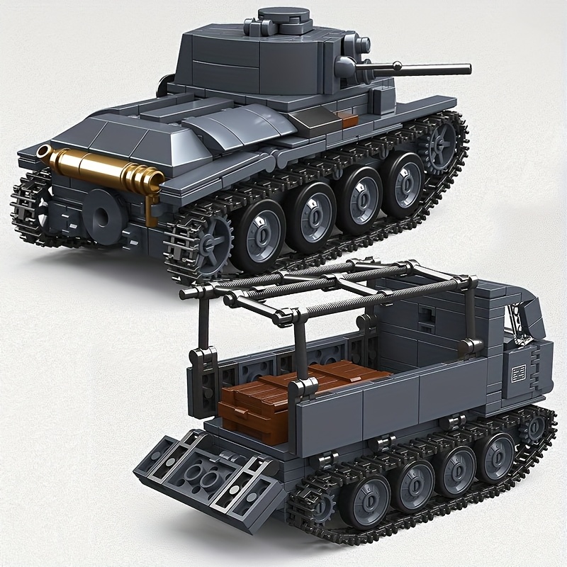 20th Century Classic Tank Building Block Armored Vehicle Educational Toy