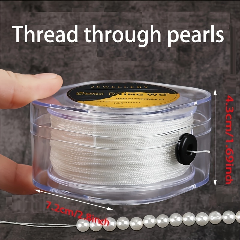 

Pearl Thread, Thread For Beaded Necklaces, Thread For Pearls, Beads Diy, Non-elastic Rope, 2ps