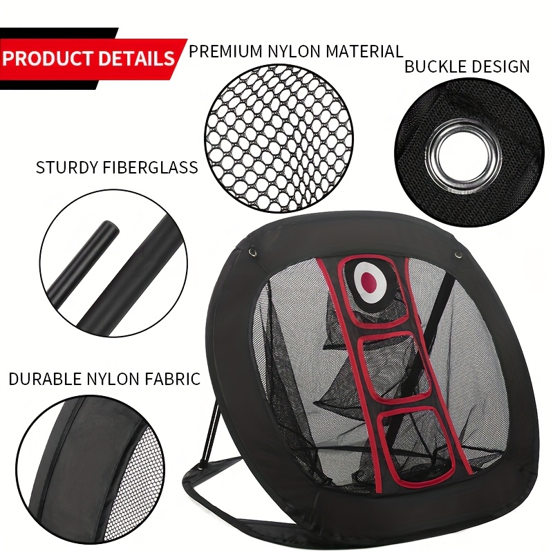 Golf Chipping Practice Net with Hitting Mat