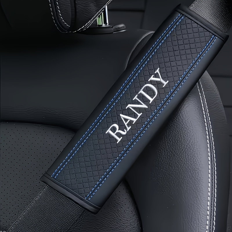 TEMU 1 pieza de para el del cinturón de seguridad del coche con texto, , número, bordados personalizados, para cinturón de seguridad con relieve para