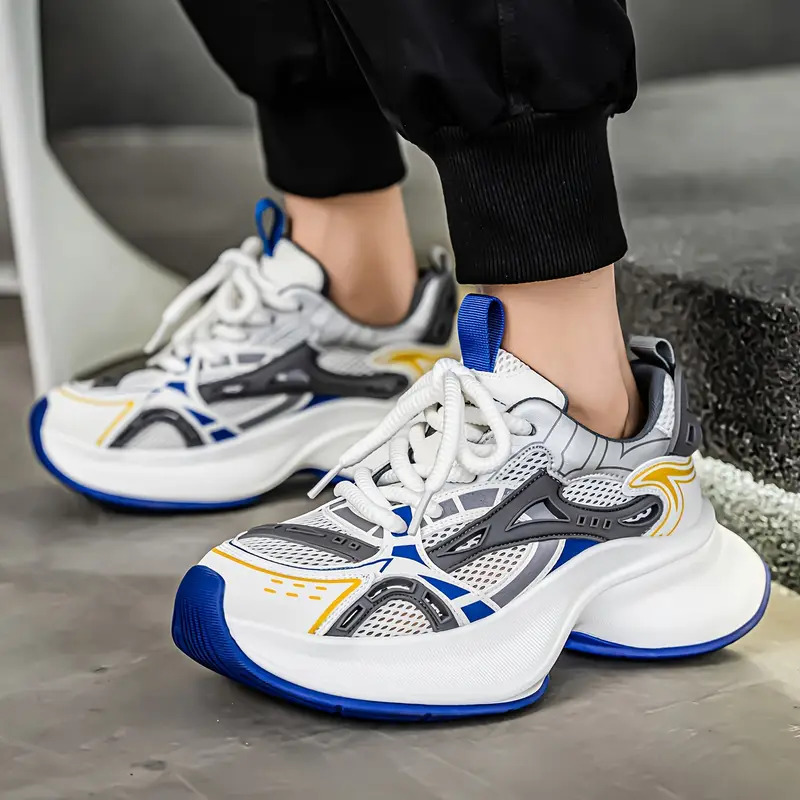 zapatillas bajas para hombre - / /, transpirable con cordones, de pvc acolchada y diseño antideslizante ideal para gimnasio o uso casual en toda temporada ( ) Detalles del producto 20