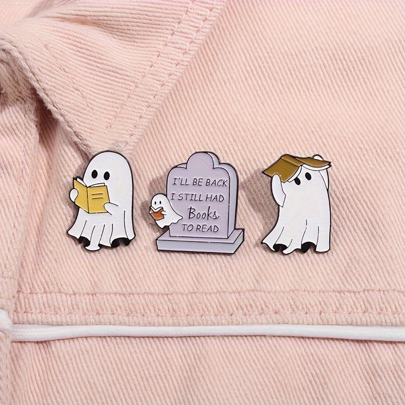 

Cute -theme Halloween Enamel Pins: Quirky And , Fashionable Metal Lapel Badges, Unique Accessory For Clothing And Backpacks, Multi-functional Decoration