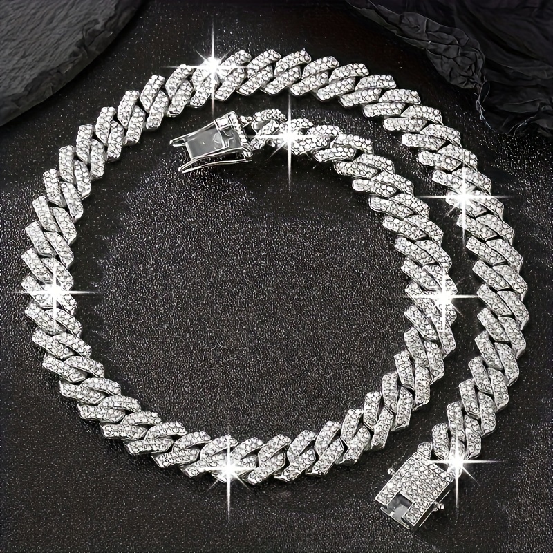 Y2K Cuban Link Chain Necklace Set