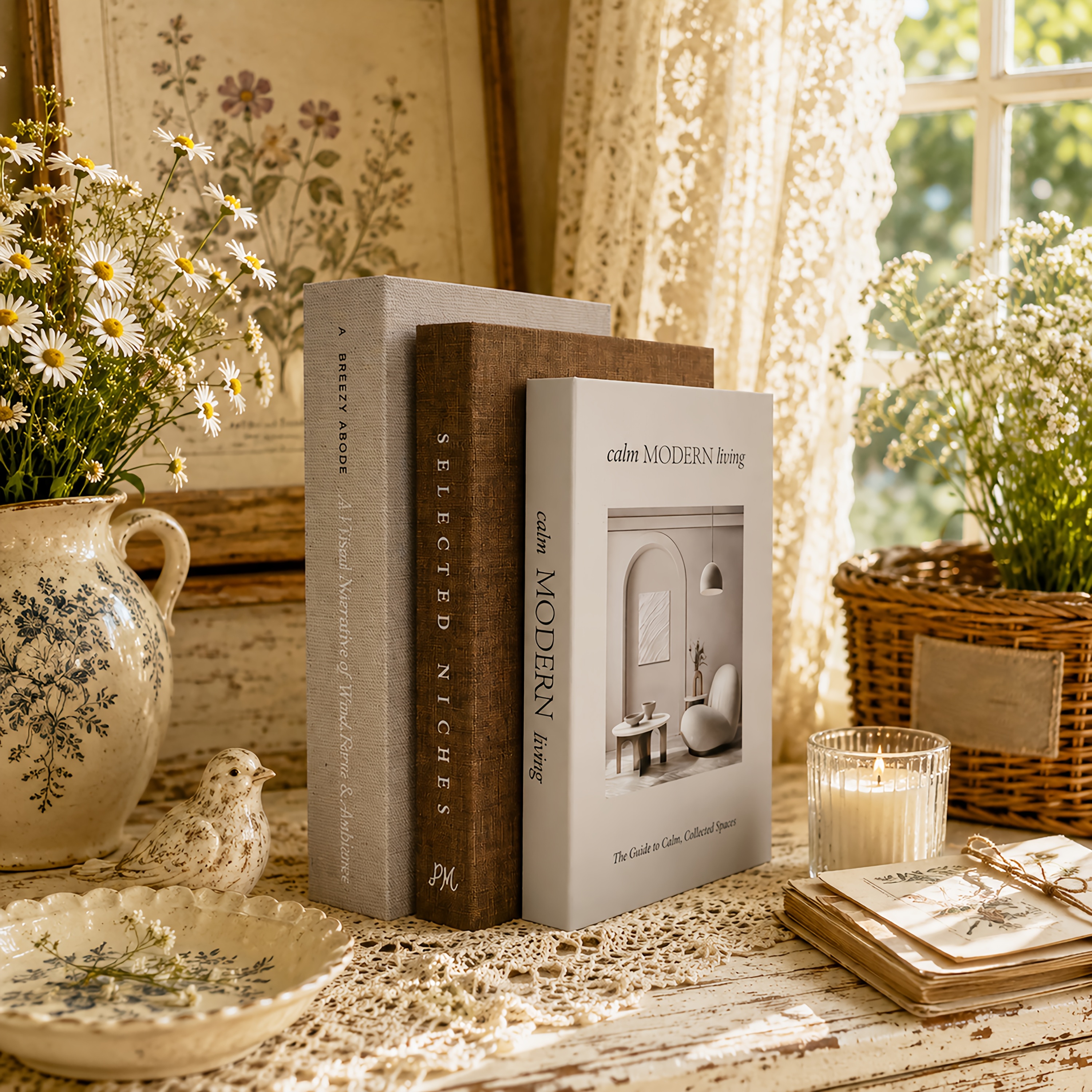 TEMU 3 libros decorativos para , libros apilables de de papel para el hogar, dormitorio, estantería de almacenamiento, adornos decorativos, libros