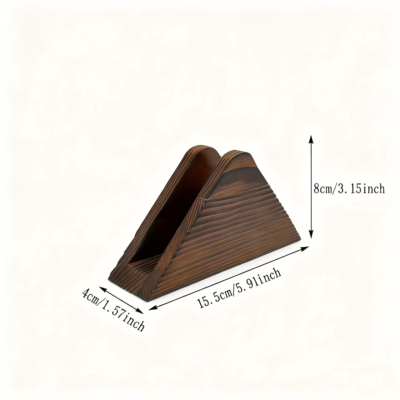 Image of Advanced Solid Wood Triangular Tissue Western Restaurant Hotel Napkins
