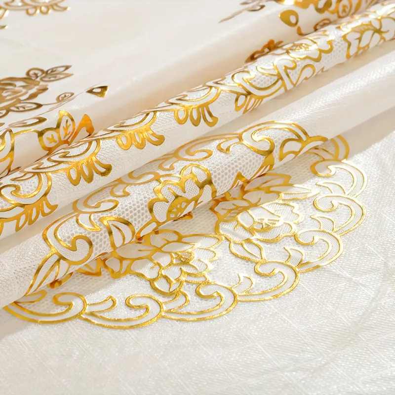 round table tablecloth party decoration home round tablecloth party decoration party supplies festival decoration festival supplies table decoration restaurant decoration vintage floral round tablecloth details 3