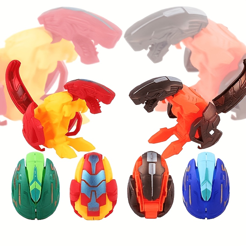 6pcs Dinosaur Transformation Robot Toy Set