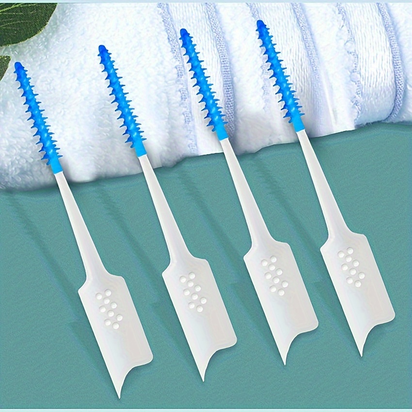 Mint-Flavored Blue Interdental Brush, 40 Disposable Sticks