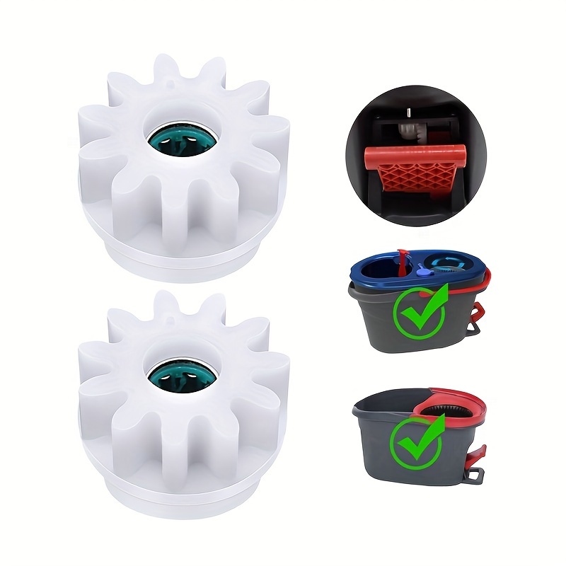 2pcs Spin Mop Bucket Gear Replacement - Compatible With & Easy Mops, Clutch Bearing Repair Kit, Essential Cleaning Accessories