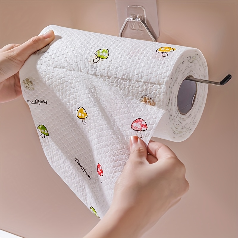 400 Super Absorbent Disposable Cleaning Towels - Wet And Dry Dual-use Kitchen Cleaning Cloth, Random Patterns, Reusable Household Lazy Cloth, Suitable For Home And Restaurant Use