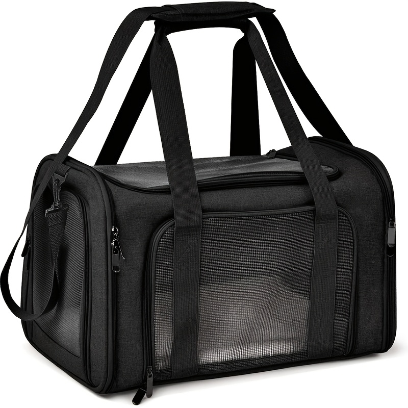 TEMU Soft Foldable For Small Medium Up To , Breathable Portable Travel Pet Transport Crate, Halloween Christmas Holiday Outdoor Puppy Kitten Handbag,