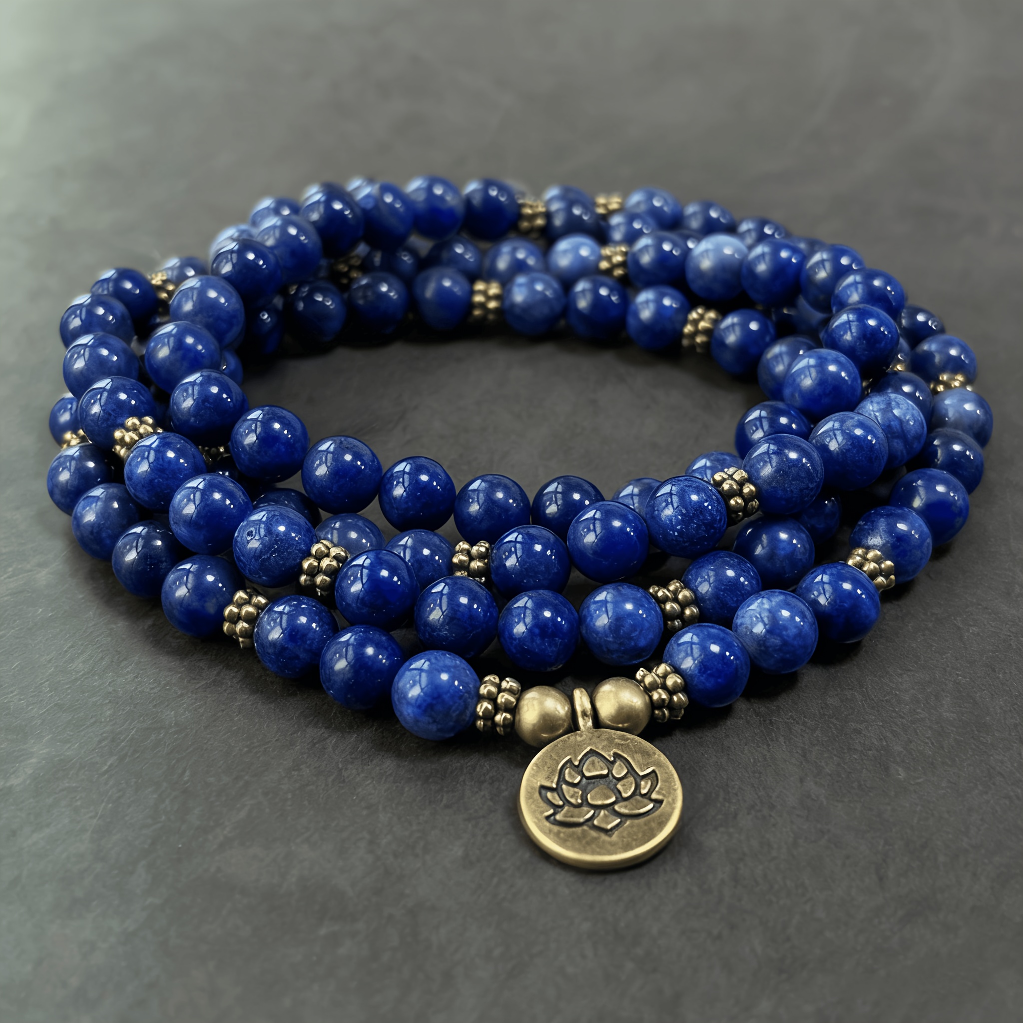 Image of Wrap Bracelet 108 Natural Beads, A Bracelet Symbolizing And Wisdom, Stylish Vintage Bohemian Jewelry, A Versatile Gift That Worn As A Bracelet Or Necklace