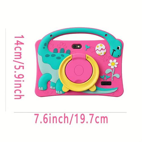 tabletas infantiles de 7 pulgadas con funciones wifi y bluetooth, 4gb rma 64gb rom, 13, pueden el software educativo y de aprendizaje preinstalado, de silicona a prueba de golpes, de soporte de