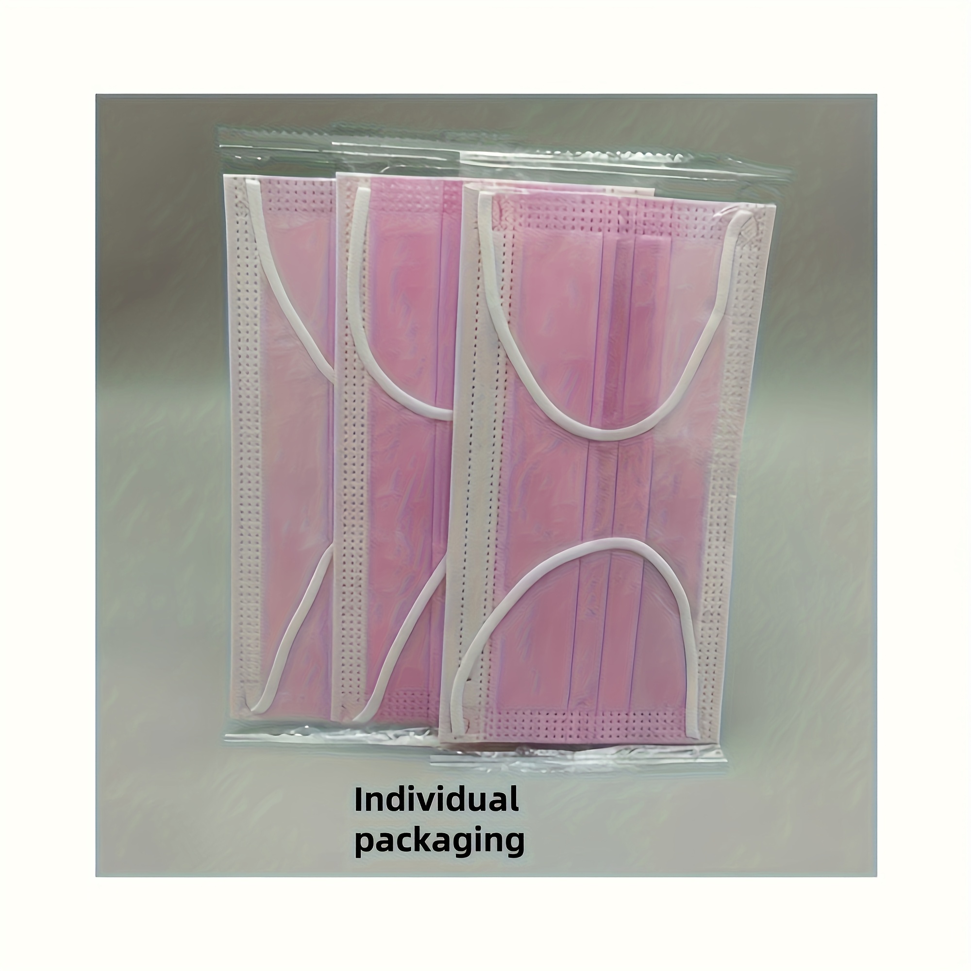 16pcs Adult Disposable Face Masks, Individually Packaged