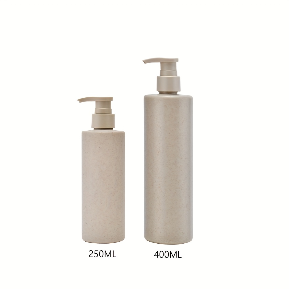 2pcs 250ml/400ml Hand Soap Dispenser Set With Pump, Refillable Liquid Bottle Combo For Shampoo, Shower Gel & Kitchen Use – Includes 8.45oz And 13.5oz Bottles