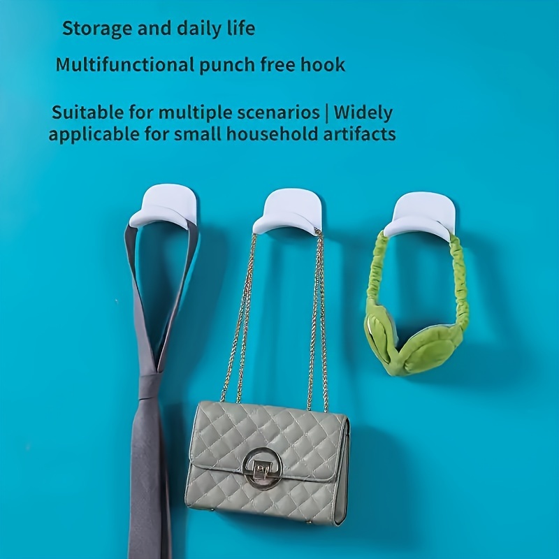 1/3pcs Home Installation Headphone Hook - Adhesive Game Headphone Hook Desktop Stand, Suitable for Most Headphones and Controllers Bag Wall Hanging Wall-Free Drill Clothes Hat Rack Hook Wall Entrance After Hanging Scarf Tie Hanging Rack Auxiliary Hook, Practical Hook, Utility Hooks