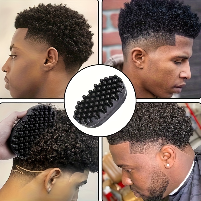 1 x washable african twist braiding comb detangling styling tool for curly hair dreadlocks and braids silicone handle with rubber bristles ideal for hair care and styling hair styling tool ergonomic handle durable hair tool Product details 3