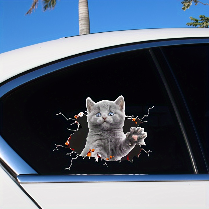 4 stücke 3d simulation tier persönlichkeit auto aufkleber glas