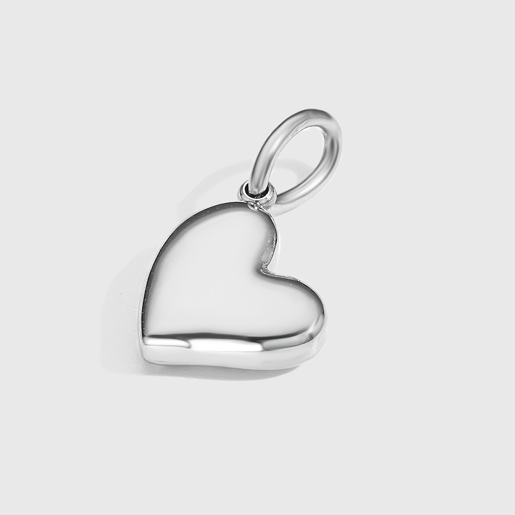 TEMU 1pz Pendente Cuore in Acciaio Inossidabile Elegante e Stiloso, Charm a Forma di , Accessorio Versatile per Collane e Bracciali