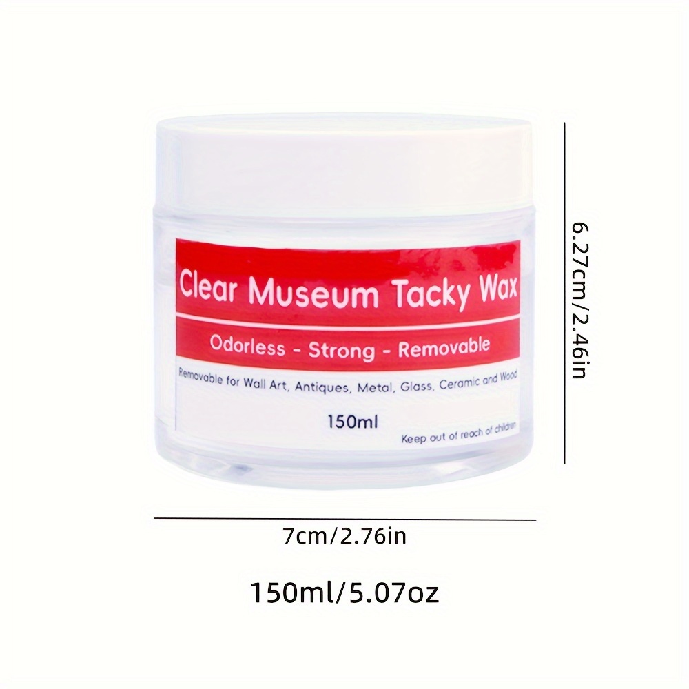 clear museum tacky wax   and strong   for antiques wall art and collectibles removable and non damaging suitable for       in 30ml and 150ml sizes craft accessory   14 Product details 6