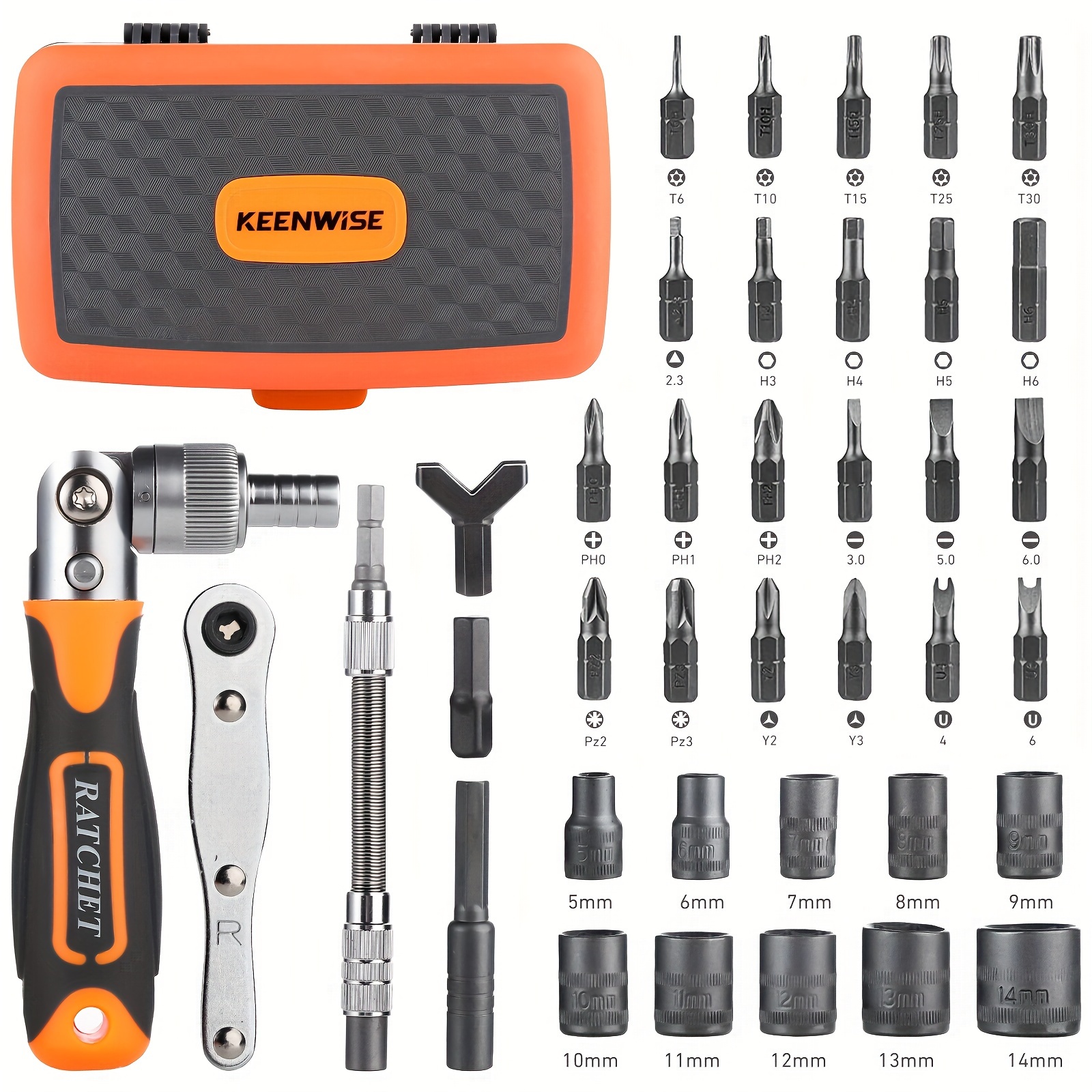 

Ratcheting Screwdriver Set: Keenwise 38-in-1 Ratchet Screwdriver Tools Versatile Magnetic Tools For Mechanics And Diy Enthusiasts (2880a)