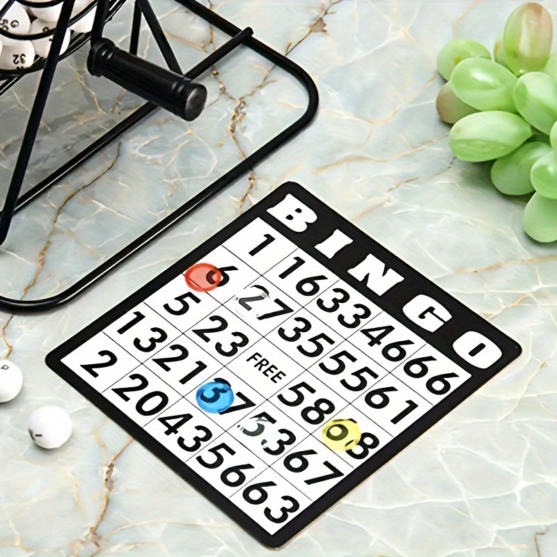 1 set traditional bingo game set manual lottery spinner with reusable cards and   ideal for halloween christmas carnivals tailgating parties and adult   suitable   14 no electricity needed 3