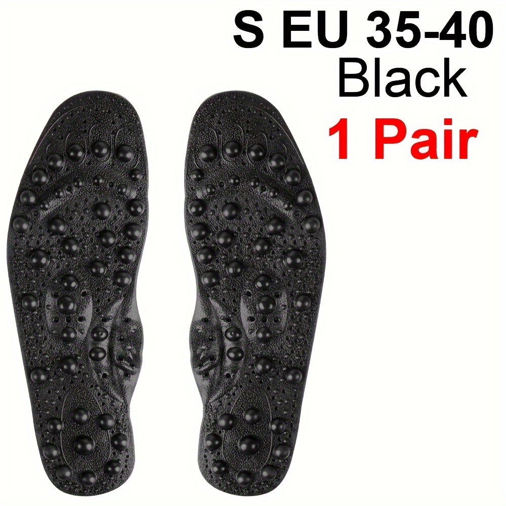 Image of 1 Pair Of Magnetic Massage Insoles For Men And Women, Yongquan Point Foot Pad, Massage For Sneakers, Long-lasting Foot Care Insoles