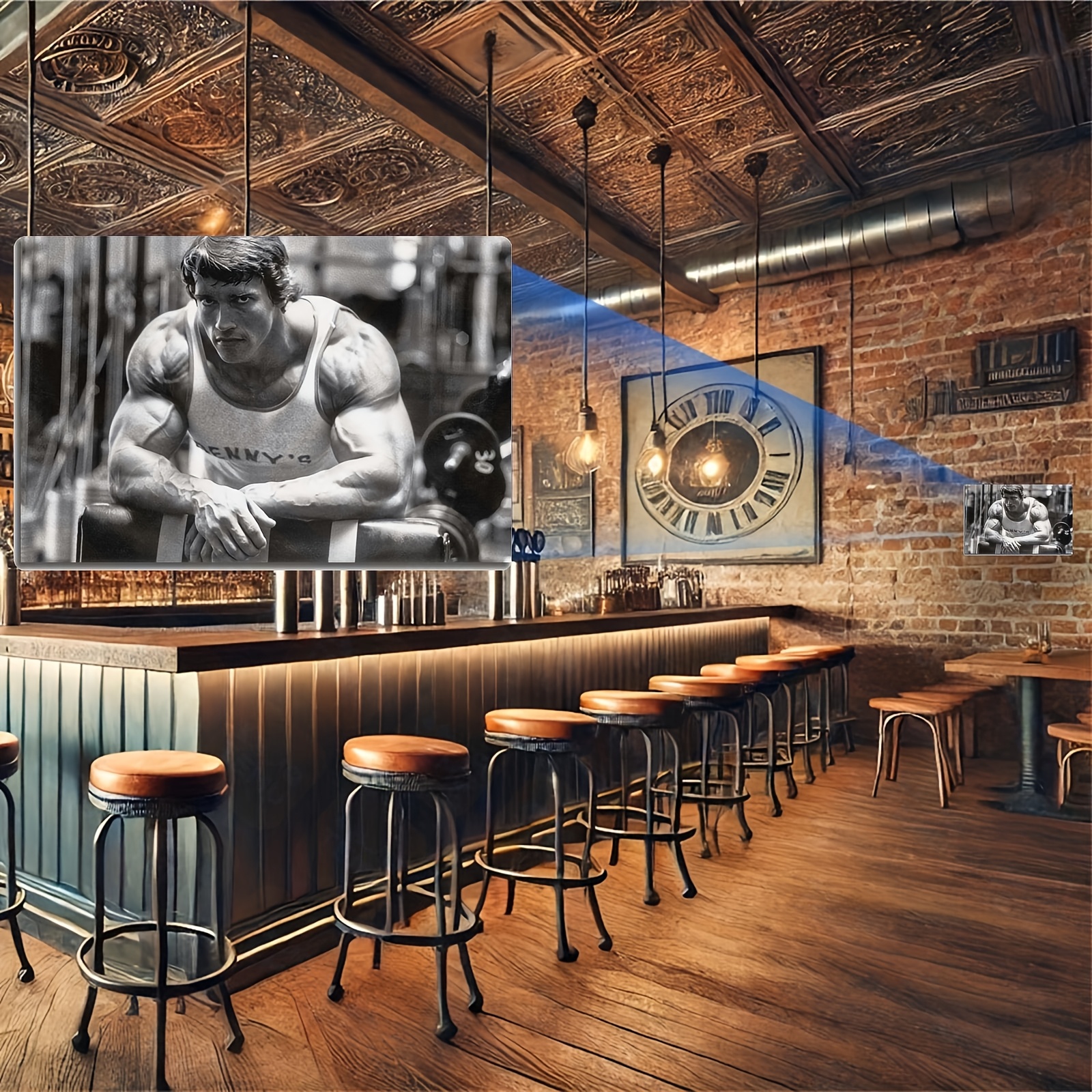 vintage gym metal sign decorative wall art Temu Germany