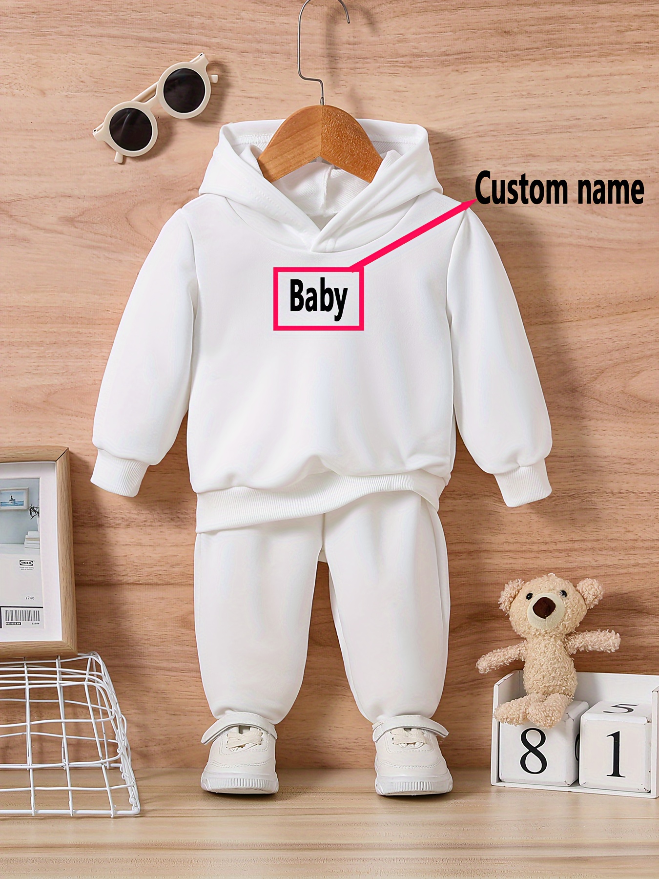 set personalizzato felpe cappuccio bambini pullover casual Temu