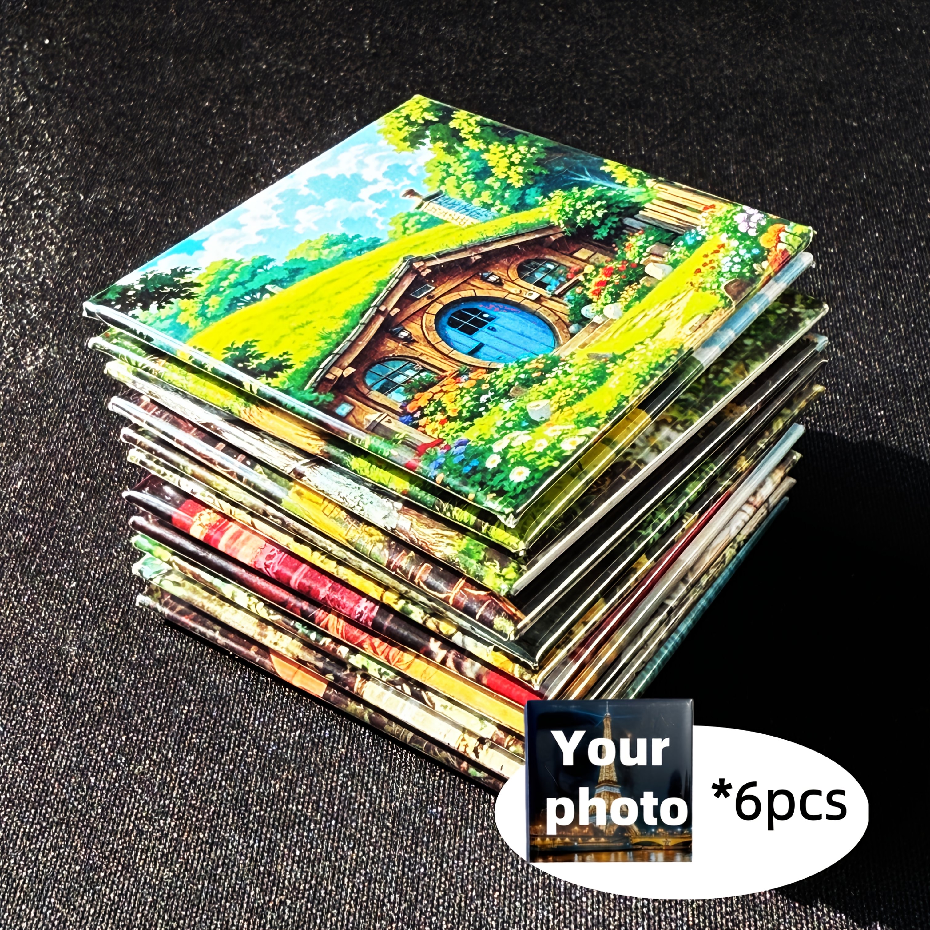 TEMU Set Of 6 Custom Refrigerator Magnets - Customize With Your Images/logos/text, Home Decoration, Party Favors & Keepsakes