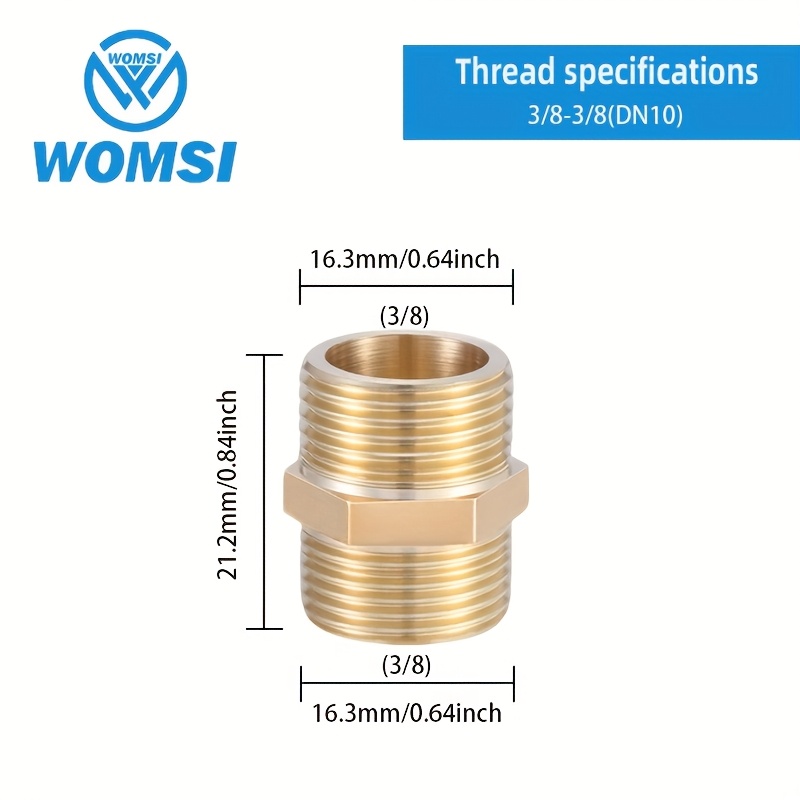 GASHER Rohrstopfen 3/4" NPT Aus Messing – 2 Stück, Dichtend Für Wasser, Luft & Öl
