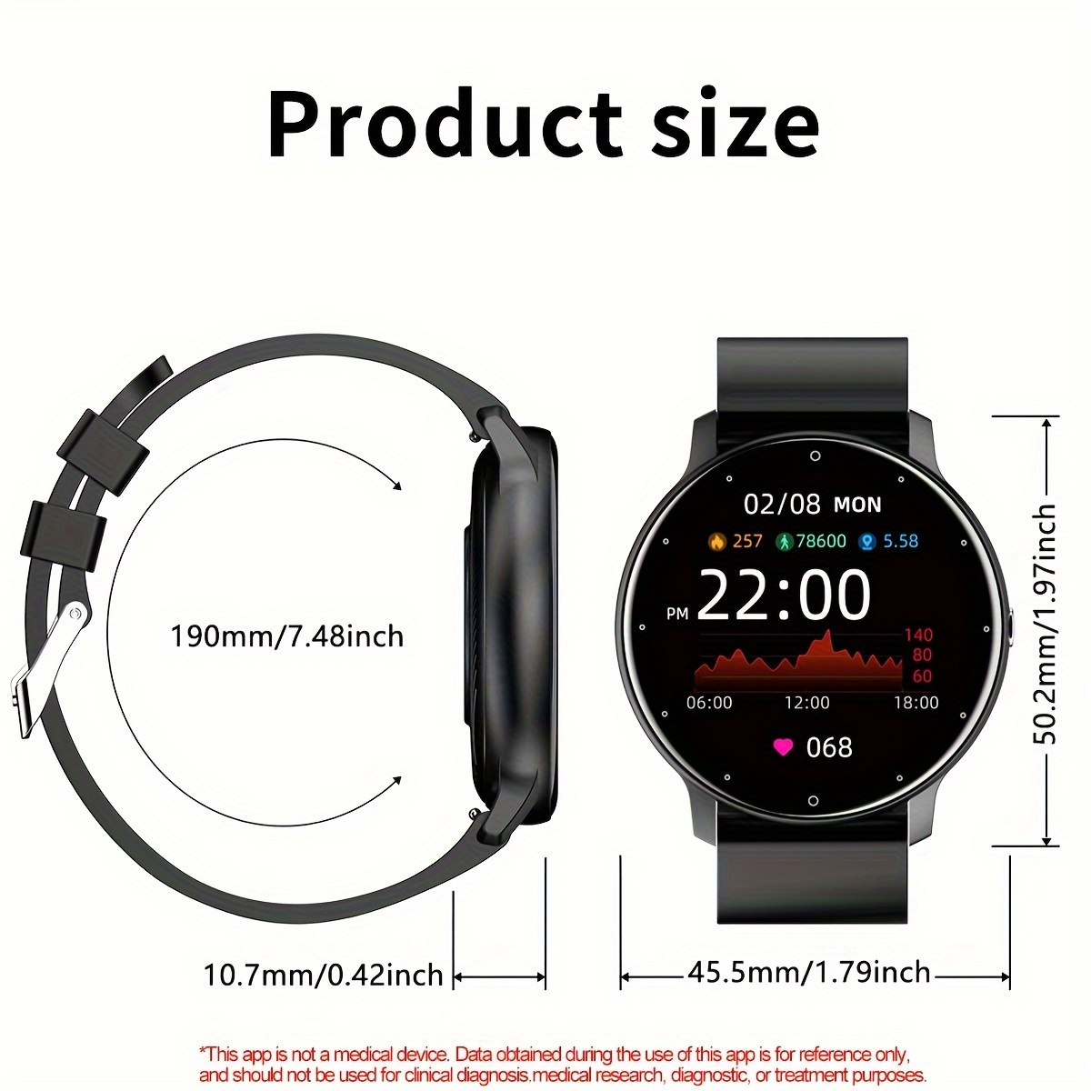 Comprar Reloj inteligente LIGE Call para mujer, reloj inteligente con  esfera personalizada para Android IOS, relojes de música Bluetooth  resistentes al agua, reloj de pulsera completamente táctil