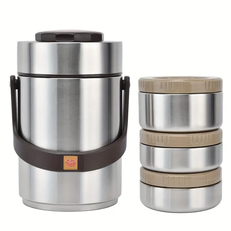 2000  layer insulated lunch box reusable 304 stainless steel vacuum insulation lunch box for warm     travel picnic outdoor meals Product details 3
