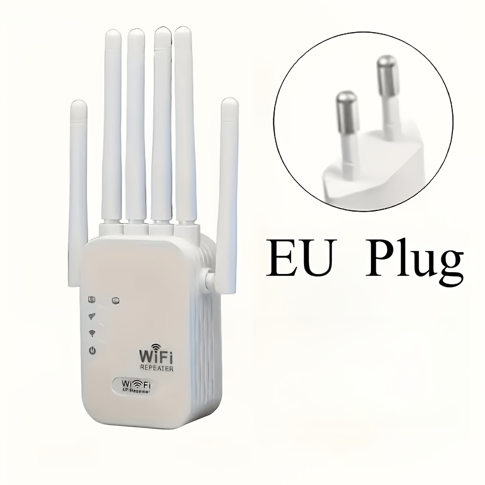 Wifi 6 Extender Wifi Repeater With 6 , 360° Wifi Coverage, Wall Penetrating , Easy Setup For Home & Apartment