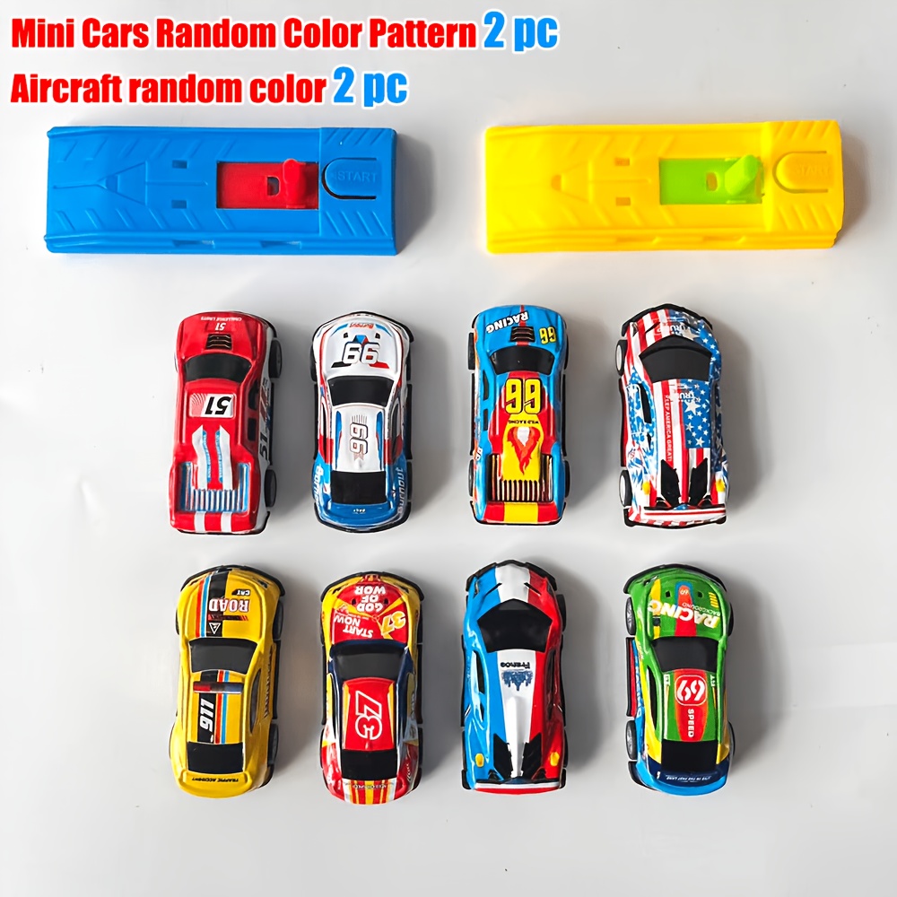 Rhru Pull Back Cars Toys For Kids, Flying Racing Car Toys - Alloy Shooting Toy Cars, Party Favors Treasure Box For Classroom, Prizes Mini Vehicles Race Cars Toys, Bulk Xmas Gifts Pinata