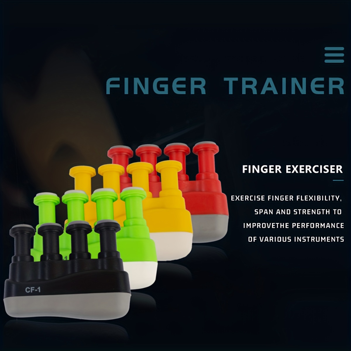 Upgraded Finger Exerciser in Vibrant Colors for Hand Strength