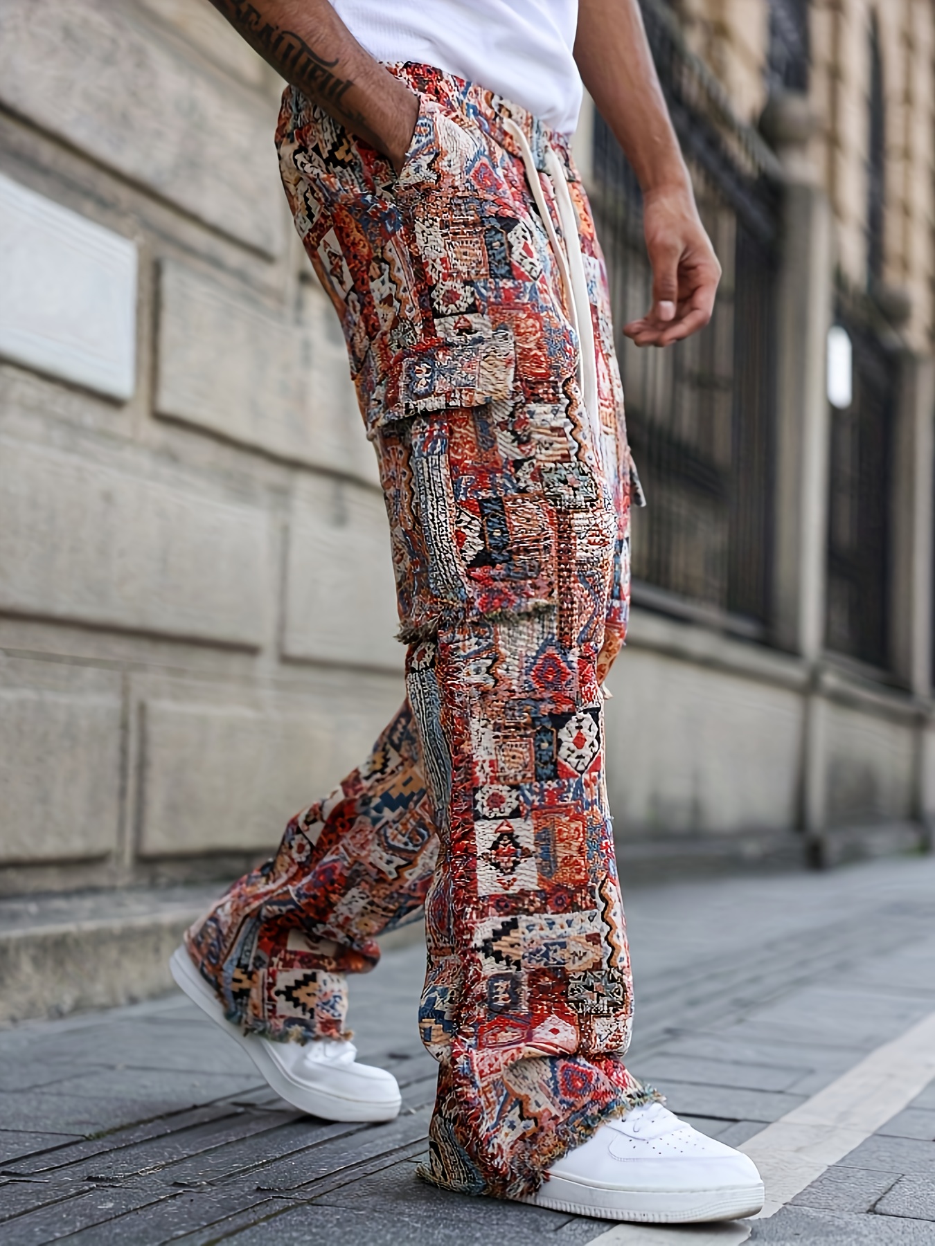 Pantalón Ropa Hombres Flores Jeans Mayorista Hombre Flores