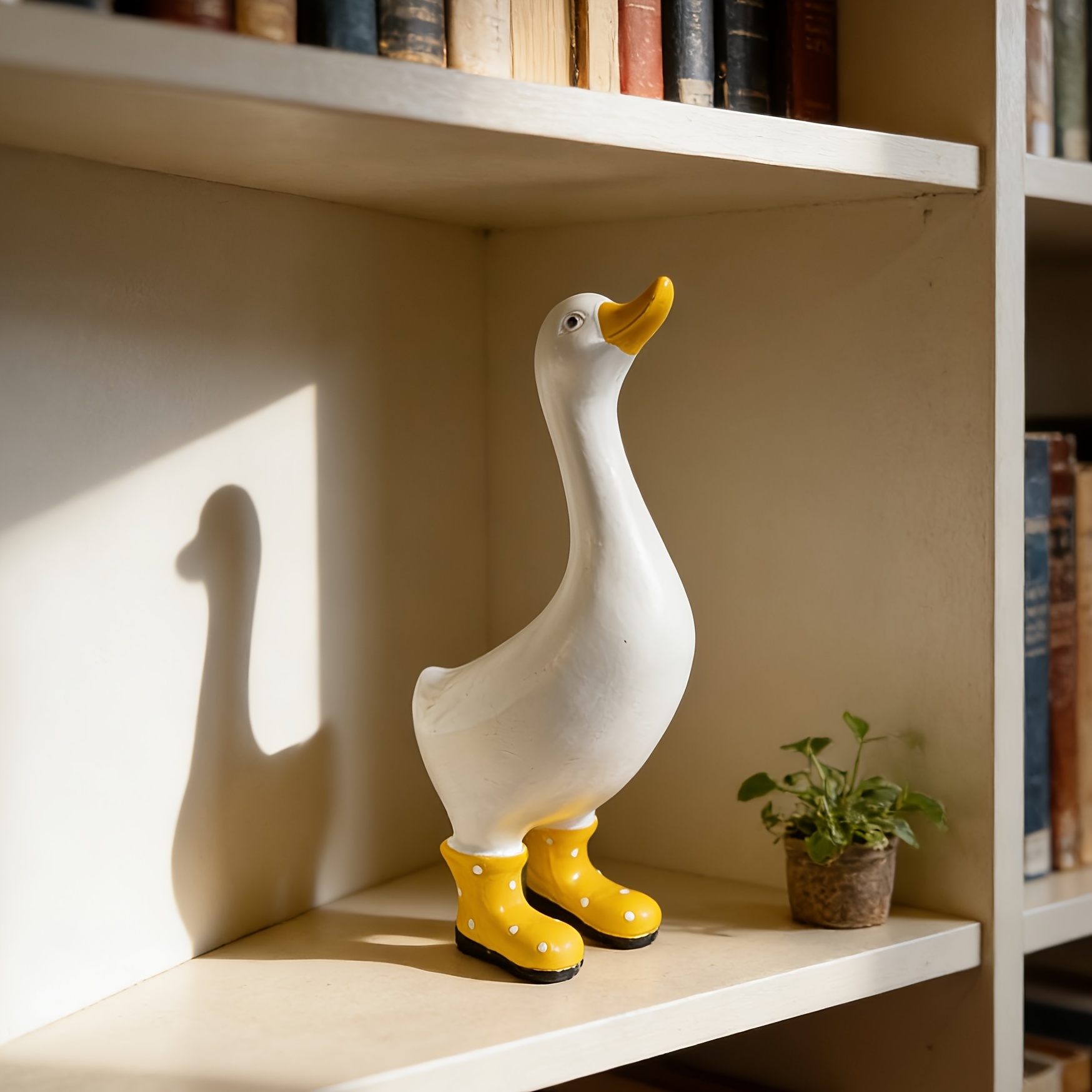 Goose Statue For Home Decor, Resin Farmhouse Figurine For Indoor Outdoor, Garden Patio And Tabletop Decor,…: retailer-supplied image