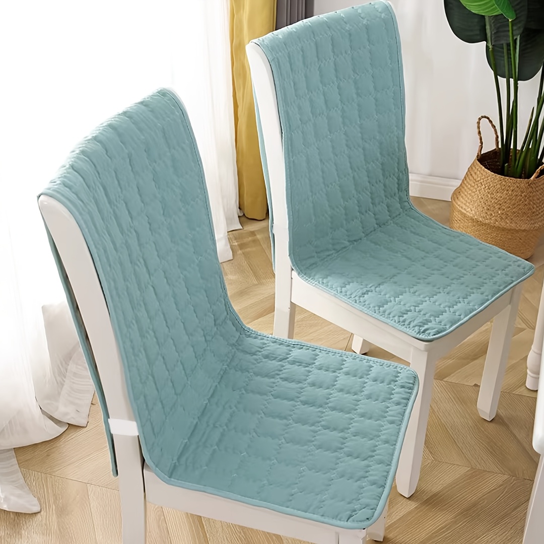 TEMU 2pcs Solid Quilting Chair Cover