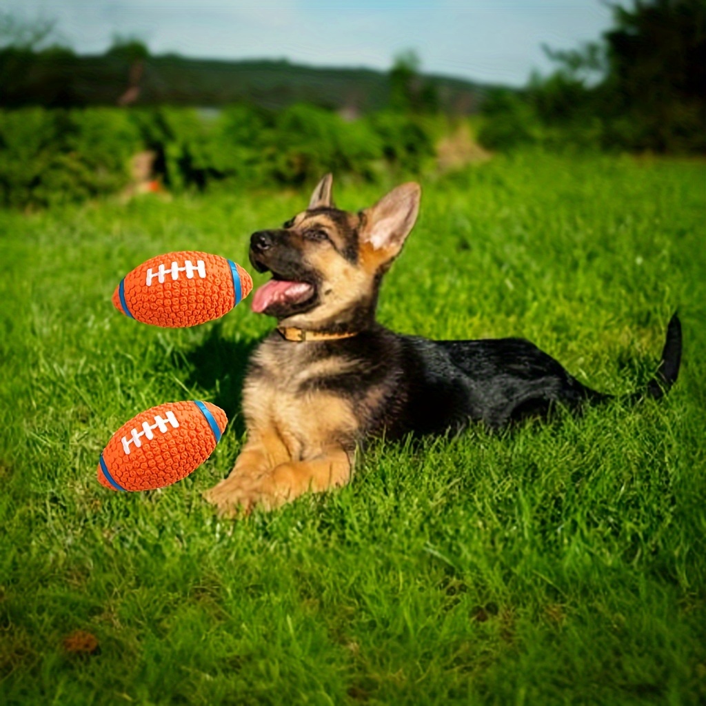 Dog Football Interactive Toy – Chewable Playful Squeaky Fun - Temu New ...