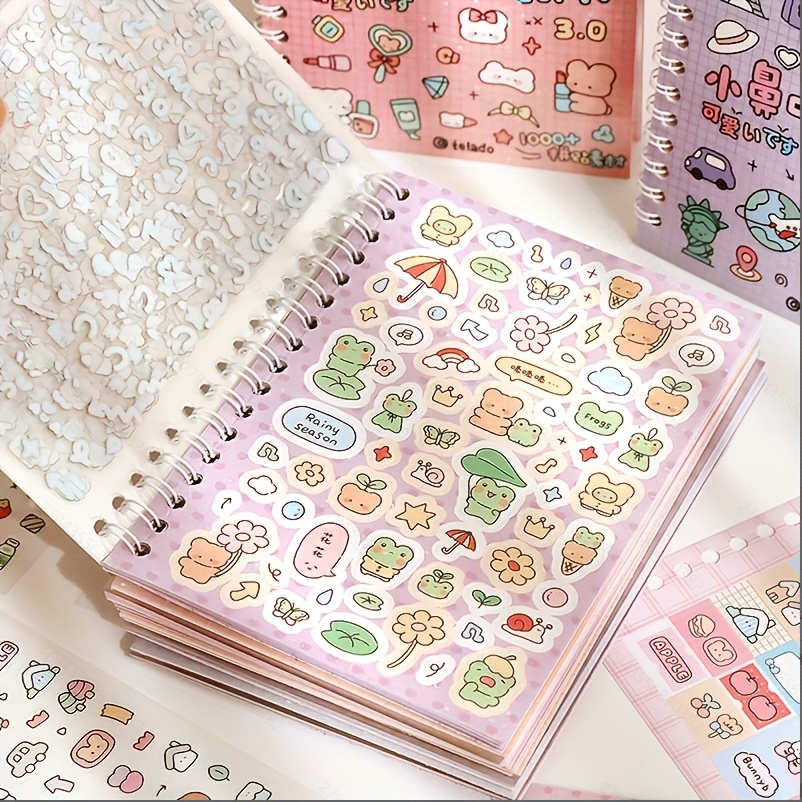 SHINEOFI 16fogli Adesivi Colorati Autoadesivi Per Artigianato e Decorazione Di Biglietti Di Auguri Creativi e Resilienti Per Scrapbooking e Progetti Fai Da Te