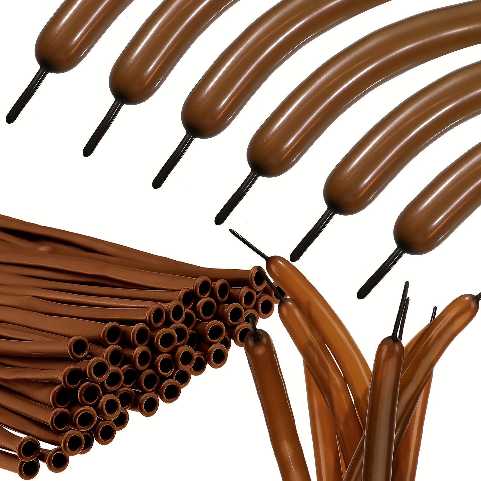 TEMU 100pcs Twisting Balloons Long Balloons Latex Balloons Modelling Balloons For Birthday Wedding Engagement Anniversary Festival Party Decoration