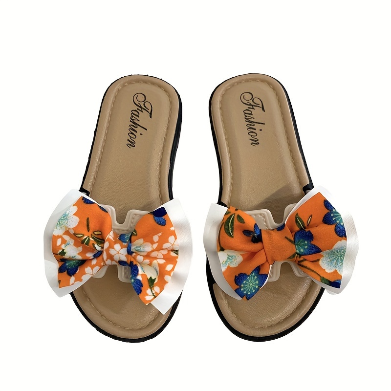 Girl's Bowknot Slippers Sweet Sandals