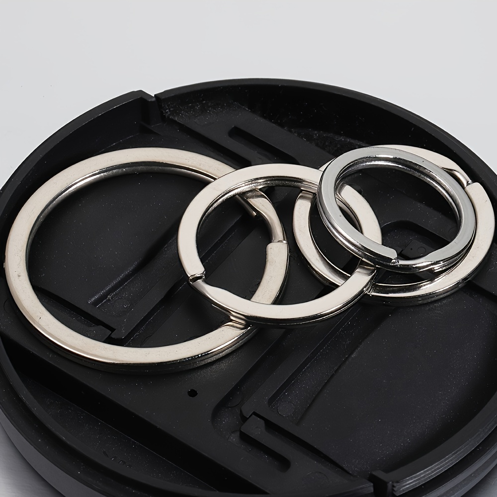 20 плоских брелоков из нержавеющей стали 201, большие, средние и маленькие плоские брелоки, оптовая   аксессуаров для самодельных украшений ручной работы Детали 3