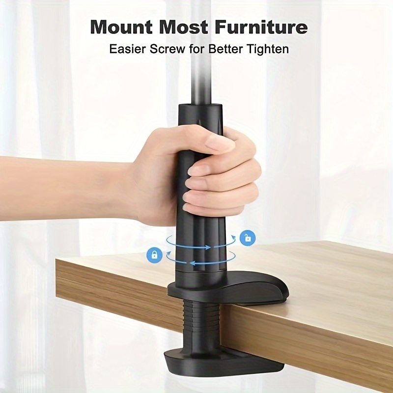 

clip-on Convenience" Versatile Mobile Phone Holder - Waterproof Abs, Perfect For Bedside & Table Use