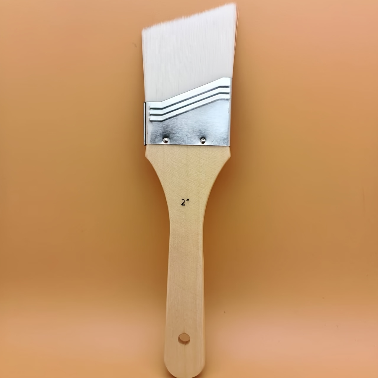E-shop Eine schräge 2" Nylonbürste (PET) für großflächige Malerei, Projekte, Ölgemälde, Aquarell, Acrylmalerei und Reinigung