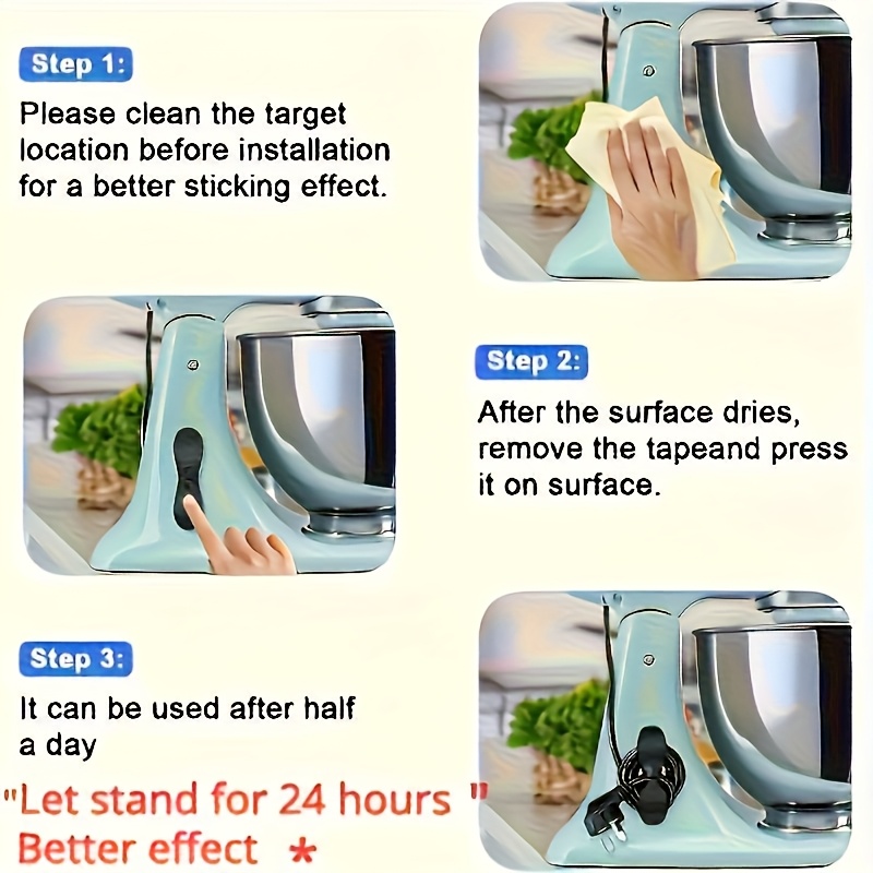 TPU Cable Organizer for Kitchen Appliances, Wire Management Bracket