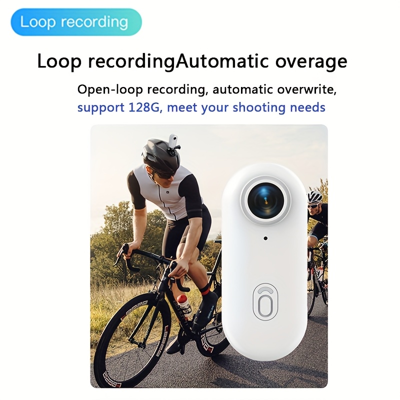 Cámara de acción 1080P, diseño compacto, se puede montar en cualquier lugar, mini cámara con clip de resorte, grabadora de video portátil, filmación POV manos libres, cámara para casco de bicicleta y motocicleta, compatible con tarjeta de memoria de 32GB, ideal para el uso diario - Imagen 10
