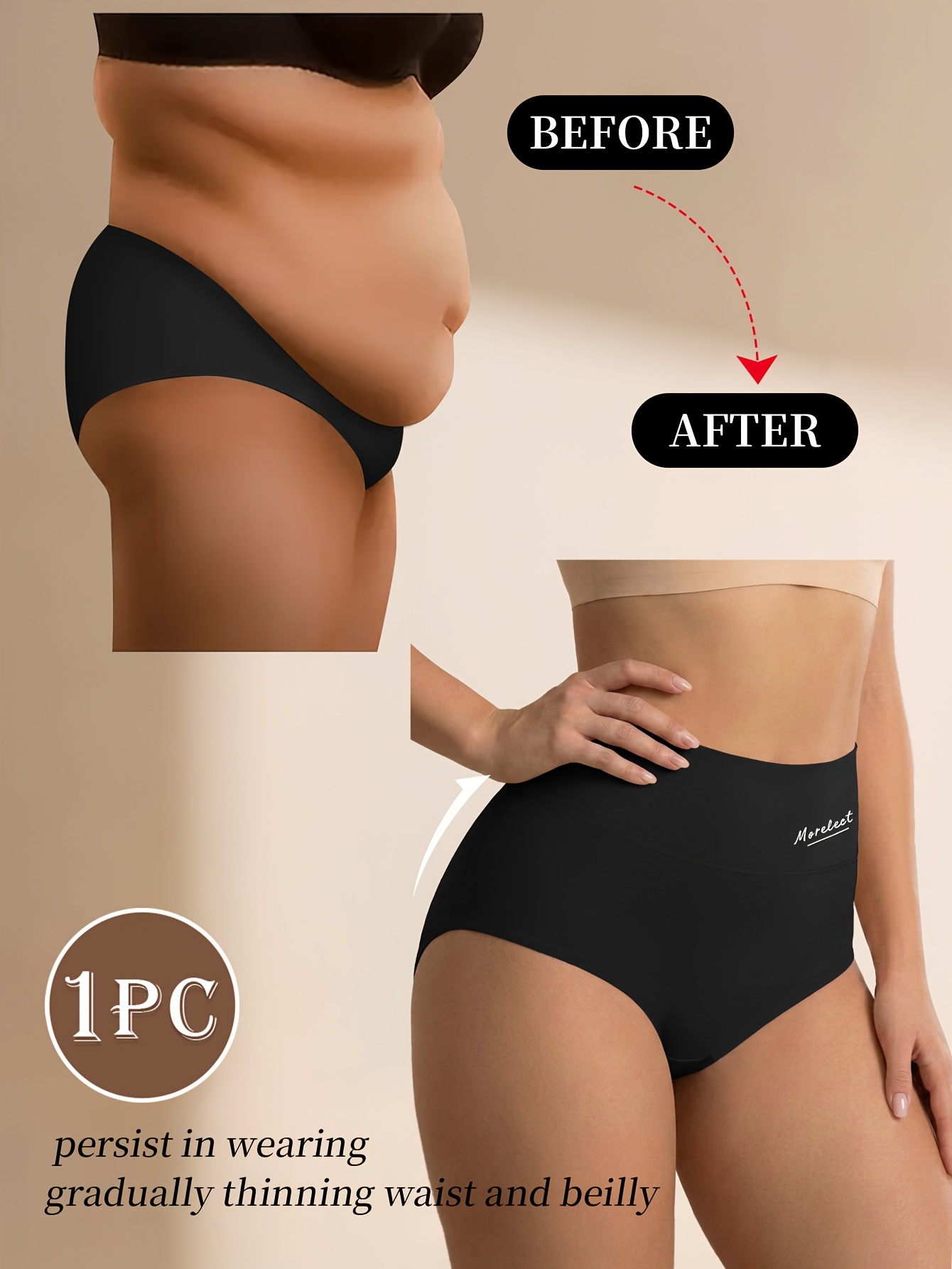 high waist panties breathable and close fitting womens underwear tummy control and   lifting daily underwear   panties seamless underwear tummy control waist cinching shaping underwear yoga sports fitness wear texture smooth